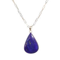 Lapis Lazuli Sterling Silver  Necklace Set