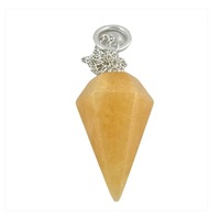 Orange Calcite Pendulum