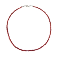 Carnelian Microbead Necklace