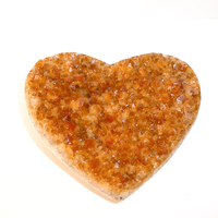 Citrine Cluster Heart