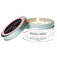 Smudge Candle  - White Sage & Rose