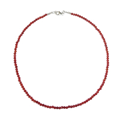 Carnelian Microbead Necklace