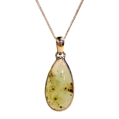 Chrysoprase & Sterling Silver Pendant
