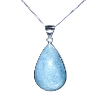 Aquamarine & Sterling Silver Pendant